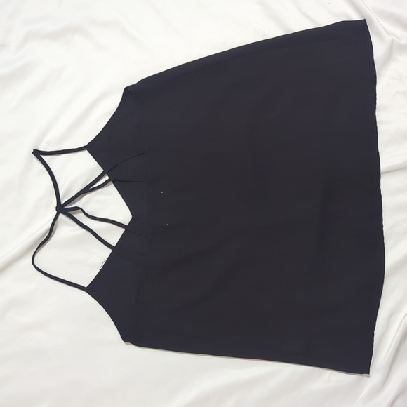 Abercrombie & Fitch Sleeveless Spaghetti Strap Top, Color Black Size L - Picture 3 of 14